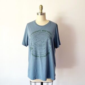 The Bookish Box T-Shirt Blue A Court of Silver‎ Flames ACOTAR Graphic Tee